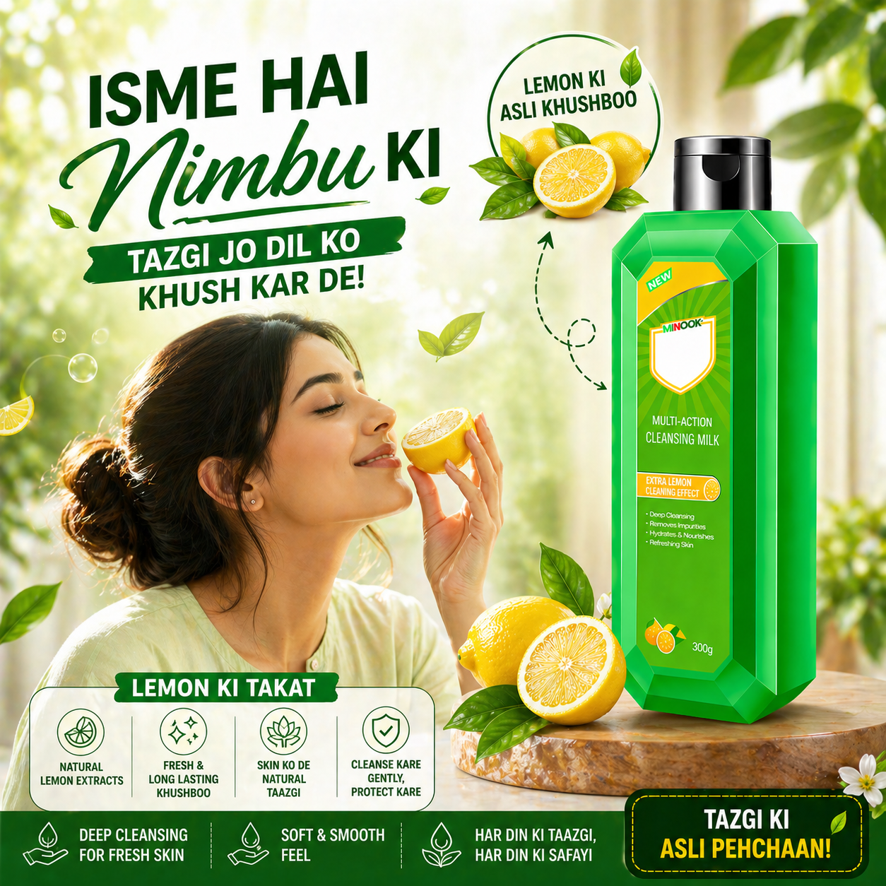 Powerful Multifunctional  Cleansing Lotion- Pack of 4 ( 100 ml )